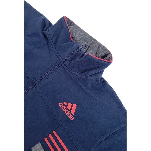 ADIDAS Mens Short Sleeve Tracksuit Top Jacket Medium Navy Blue STRIPES‎ - Picture 1 of 10